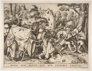 A noiva suja ou o casamento de Mopsus e Nisa, 1570.
