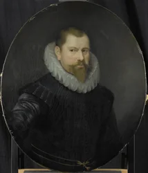 Retrato de Cornelis Matelieff the Younger, Director da Câmara de Roterdão da Companhia Holandesa das Índias Orientais, eleito 1602