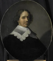 Retrato de Paulus Verschuur, serviu sete mandatos como Burgomestre de Roterdão e também Director da Câmara de Roterdão da Companhia das Índias Orientais, eleito 1651