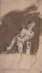 Prisioneiro nu acorrentado, depois de Pietro Tacca, 1729-1804.