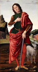 St. Julian the Hospitaler (óleo sobre tela)