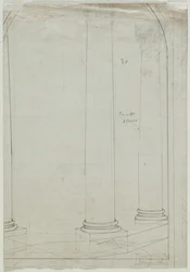 Desenho Arquitetônico de Colunas (verso)