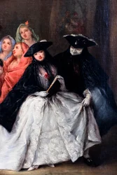 O Charlatão, pormenor, ca. 1757 (óleo sobre tela)