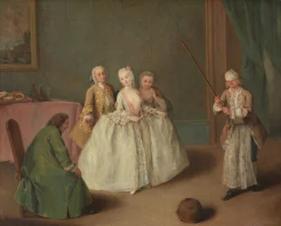 O Jogo da Panela, c.1744 (óleo sobre tela)