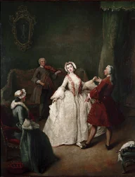 A aula de dança (óleo sobre tela, ca. 1741)