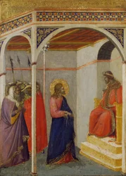 Cristo diante de Pilatos, ca 1335.