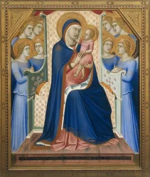 Madonna cercada por anjos. Por volta de 1340