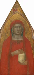 Santa Maria Madalena, com um Anjo [painel esquerdo], provavelmente 1340.
