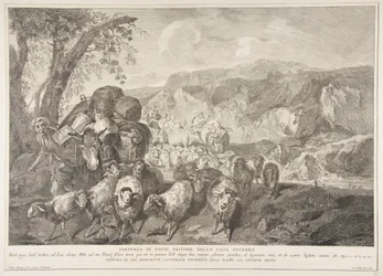 Partida de David, o Pastor, da Casa de Seu Pai Partenza di David pastore..., 1743-63.