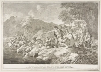 O milagre da água amarga fez doce Il Miracolo delle Acque Bare Mutate in Dol ..., 1743-63.