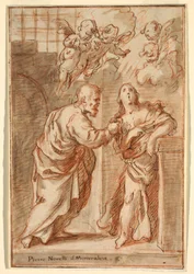 Desenho, São Pedro e Santa Ágata, 1603-47