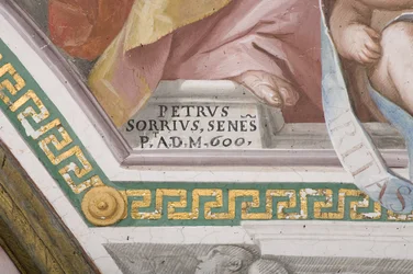 Assinatura do artista, A Coroação da Virgem Maria (pormenor de 3496331)