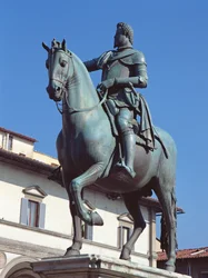 Monumento a Fernando I de Médici, Piazza della SS Annunziata, Florença, c.1602-08 (bronze)