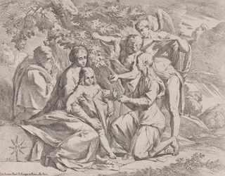 A Sagrada Família alimentada por Anjos, ca. 1642-44.