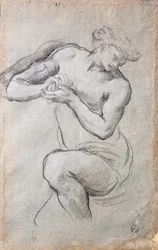 Figura masculina, Estudo para Bacchus na Idade do Afresco de Prata