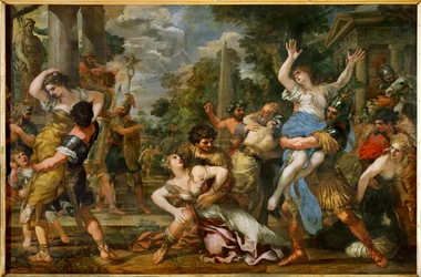A violação das mulheres sabinas (pintura sobre tela)