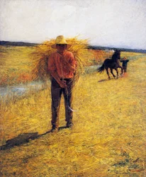 Colheita de feno
