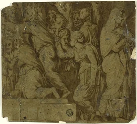 História de Niobe: Adoradores; Latona