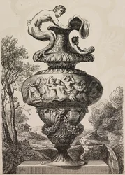 Vaso pintado por Polidoro da Caravaggio