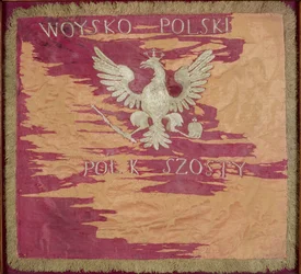 Bandeira do Sexto Regimento de Infantaria do Ducado de Varsóvia, 1807 (seda)