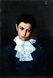 Retrato de um rapaz com colarinho de renda (óleo sobre tela)