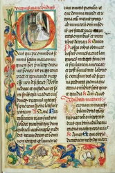 A Anunciação do Pontifício do Bispo Erasmus Ciolek, c.1510 (têmpera e ouro sobre pergaminho)