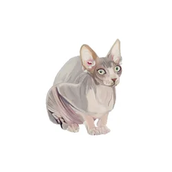 Sphynx, 2014 (aguarela e guache sobre papel)