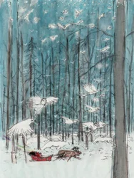 A Floresta Mágica, 2010 (aguarela e guache sobre papel)