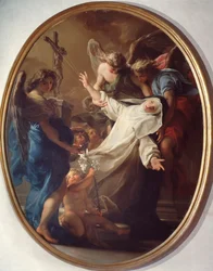 Ecstasy de Santa Catarina de Siena (Pintura