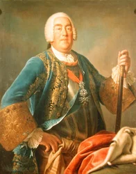 Retrato de Charles Eugene II (1728-93) Duque de Wurttemberg (óleo sobre tela)