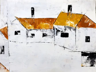 Casas de aldeia abstratas