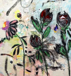 Flores abstratas melancólicas