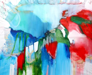 Fluxo abstrato vibrante