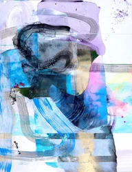 Fluxo abstrato vibrante