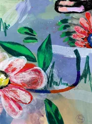 Flores abstratas vibrantes