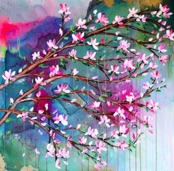 Flores cor-de-rosa vibrantes