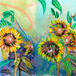 Flores de girassol vibrantes