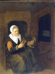 Uma Mulher Que Voa. Pintura de De Pope