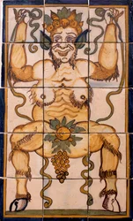 Bacchus - Painel de azulejos Bacchus, fábrica portuguesa