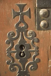 Fechadura decorativa, bairro de Alfama