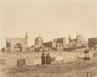 [Uma visão geral do MESHED do telhado de um hamam.], 1840s-60s.