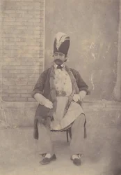Nasir al-Din Shah, ka. 1855-58.