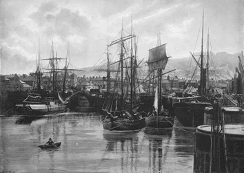 As docas, Whitehaven, c1896