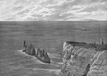 As agulhas, ilha de Wight, c1896