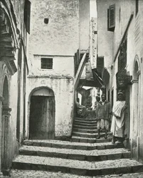 Rue de la Kasbah, Argel, Argélia, 1895.