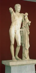 Estátua de Hermes e do menino Dioniso, c. 330 a.C.
