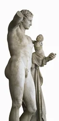 Hermes transportando a criança Dioniso, c. 330 a.C.