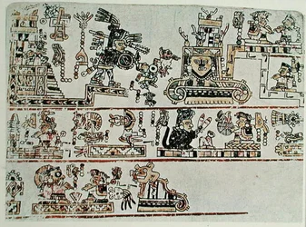 Cópia facsimilada do Codex Bodley, detalhe, c.1521 (vellum)