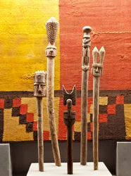 Conjunto de cetro / Peru, cultura Chancay (terracota)