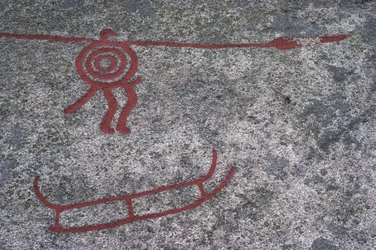 Suécia, Condado de Vastra Gotaland, Norte de Bohuslan, Tanum (Tanumshede), pinturas rupestres